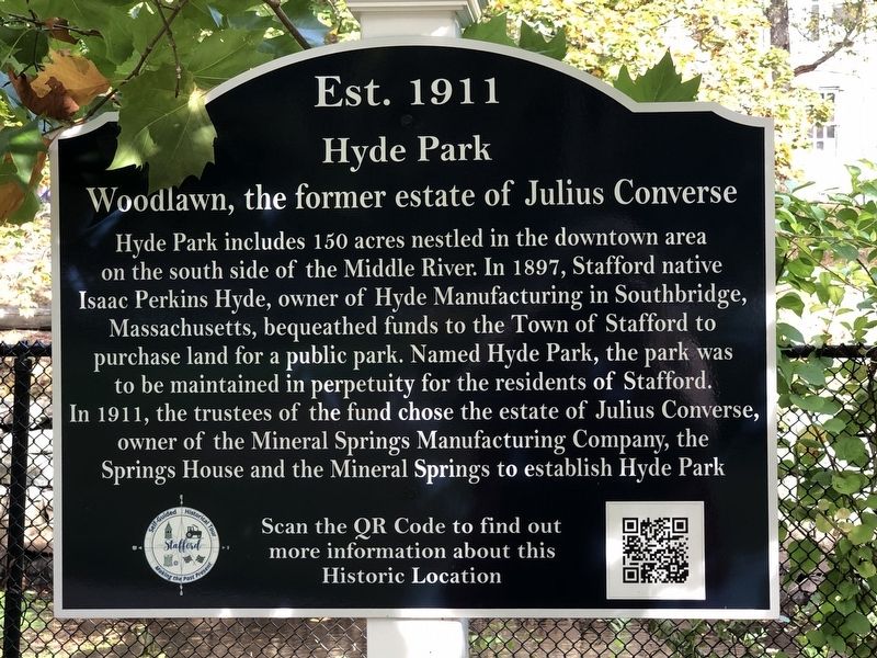 Hyde Park Marker image. Click for full size.