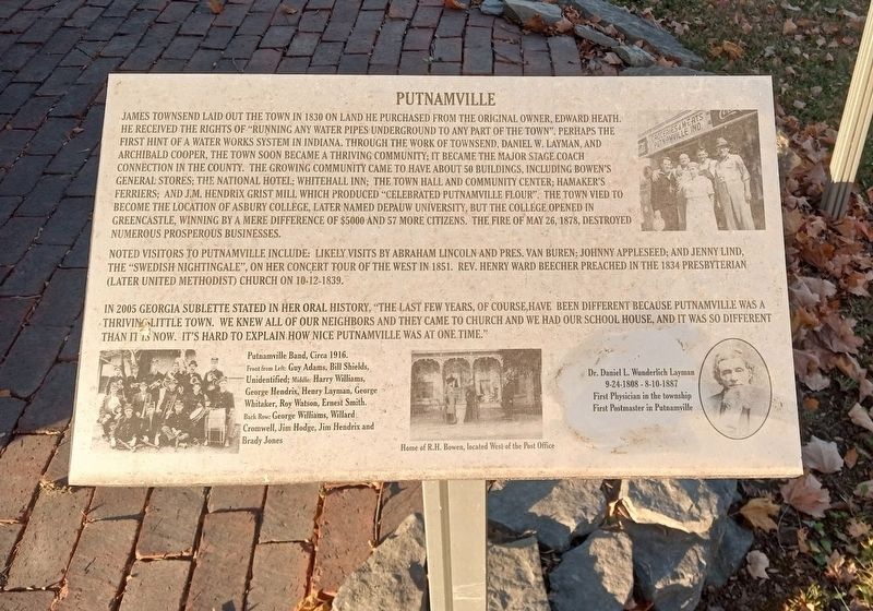 Putnamville Marker image. Click for full size.