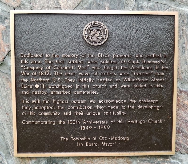 Black Pioneers Memorial. Click for full size. Black Pioneers Memorial image. Click for full size.