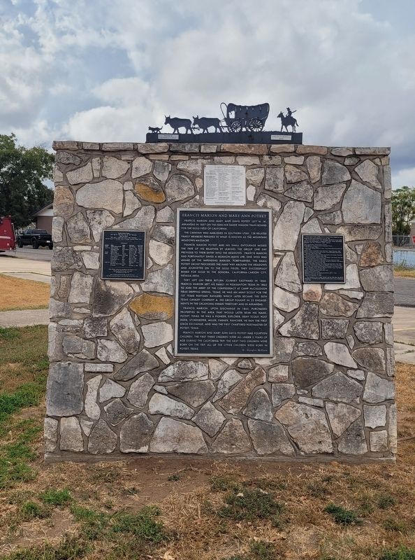 Francis Marion and Mary Ann Poteet Marker image. Click for full size.
