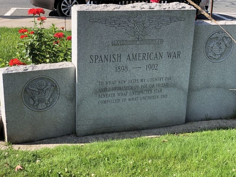 Monson, MA War Memorial detail (Spanish-American War) image. Click for full size.