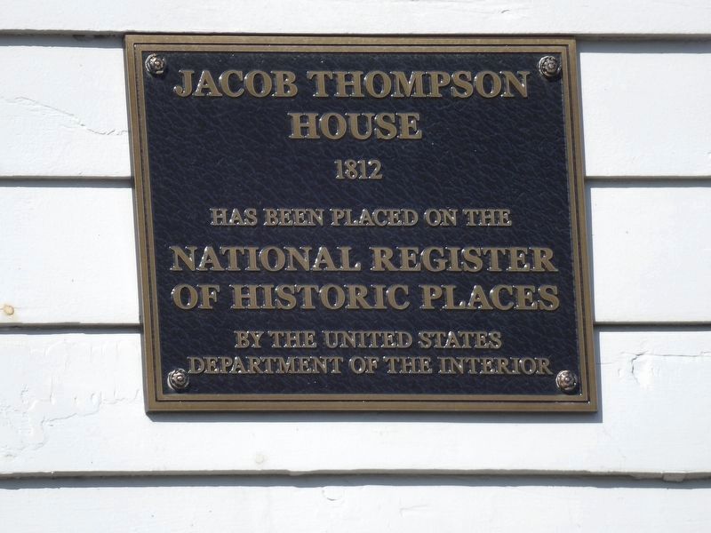 Jacob Thompson House Marker image. Click for full size.