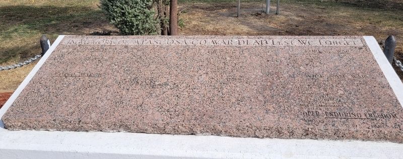 In Memory of Atascosa Co. War Dead Marker image. Click for full size.