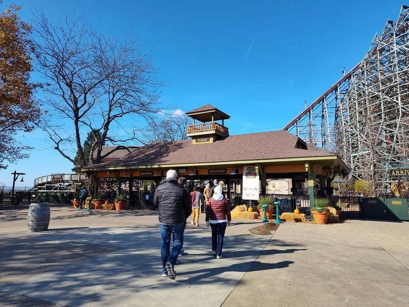 Cedar Point & Lake Erie Railroad 50th Anniversary Marker. Click for full size. Cedar Point & Lake Erie Railroad 50th Anniversary Marker image. Click for full size.