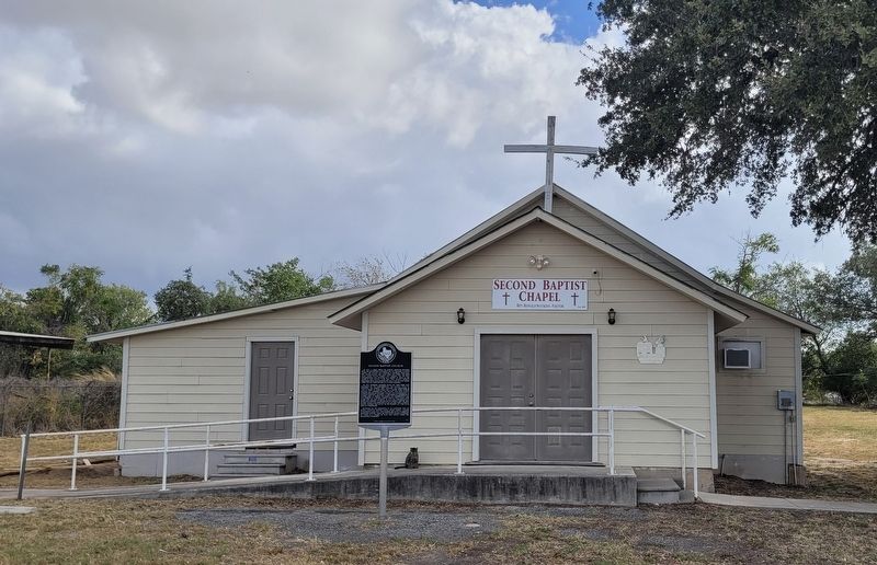 Second Baptist Church and Marker image. Click for full size.
