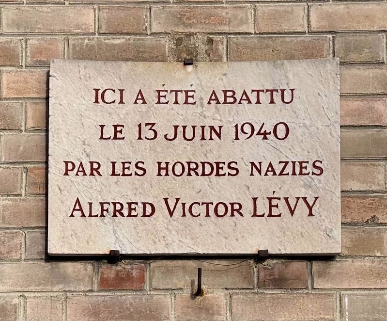 Alfred Victor Levy Marker image. Click for full size.