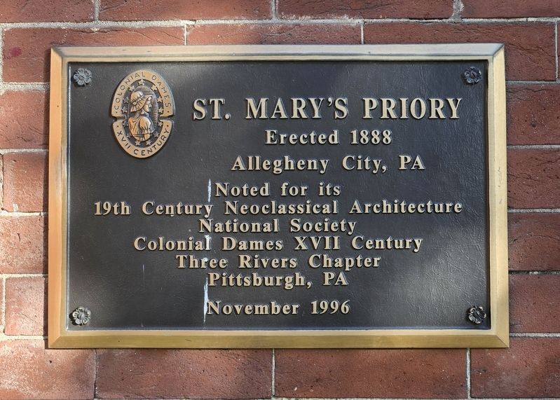 St. Mary's Priory Marker image. Click for full size.