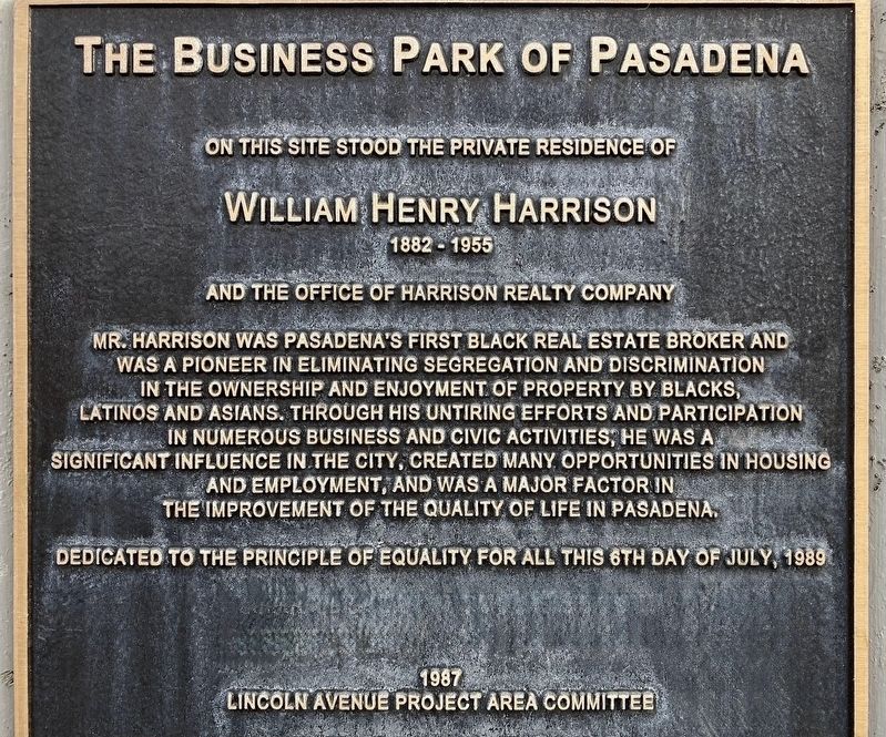 Business Park of Pasadena Marker image. Click for full size.