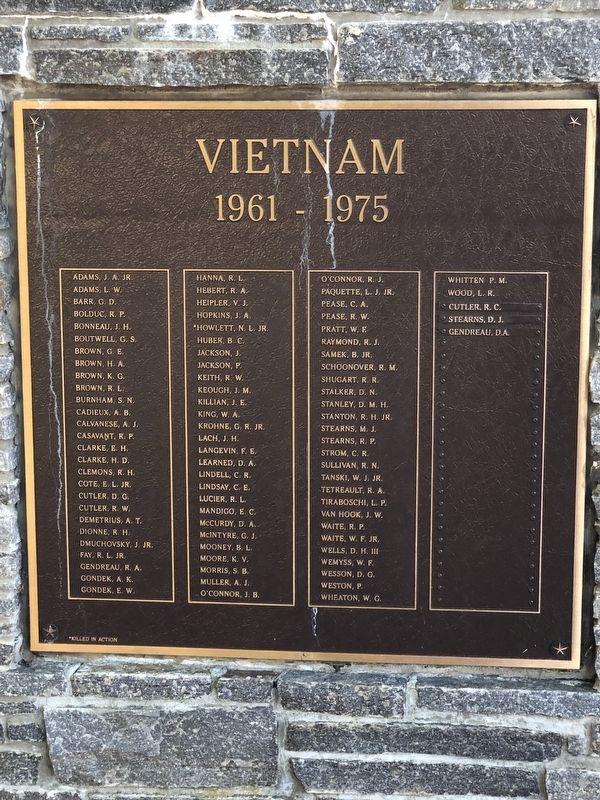Brimfield, MA War Memorial (Vietnam) image. Click for full size.