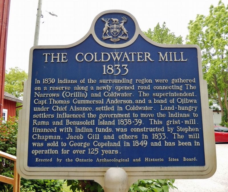 The Coldwater Mill Marker. Click for full size. The Coldwater Mill Marker image. Click for full size.