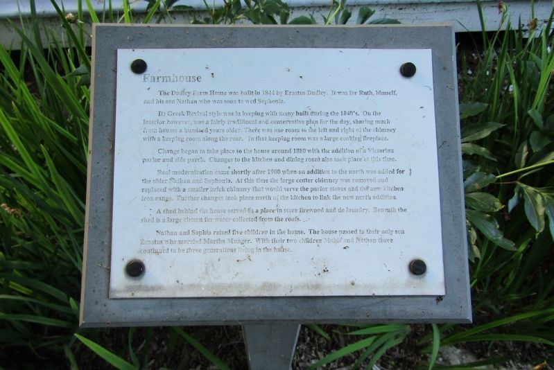 Farmhouse Marker. Click for full size. Farmhouse Marker image. Click for full size.