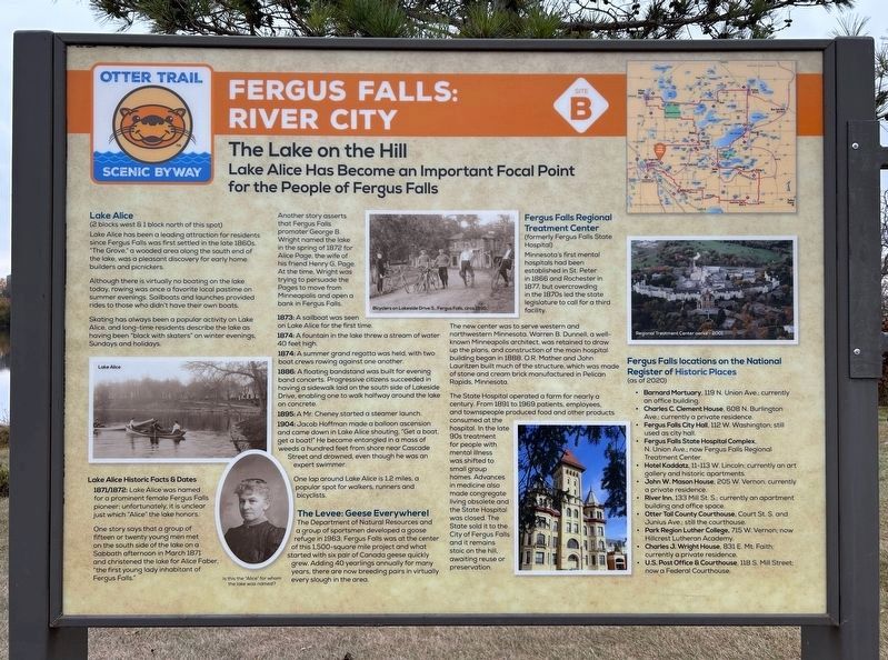 Fergus Falls: River City Marker image. Click for full size.
