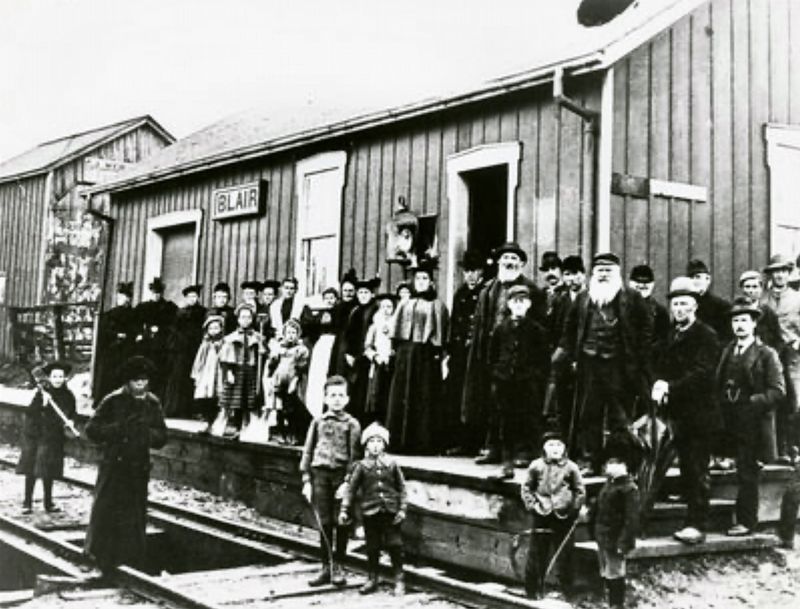 Blair GTR Station, 1898. Click for full size. Blair GTR Station, 1898 image. Click for full size.