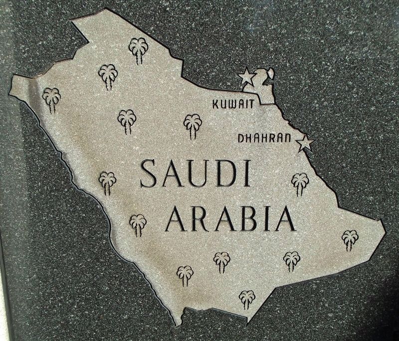 Map on 14th Quartermaster Detachment Memorial image. Click for full size.