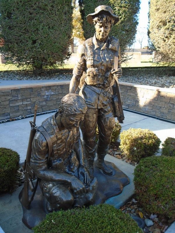 14th QM Det Memorial Sculpture image. Click for full size.
