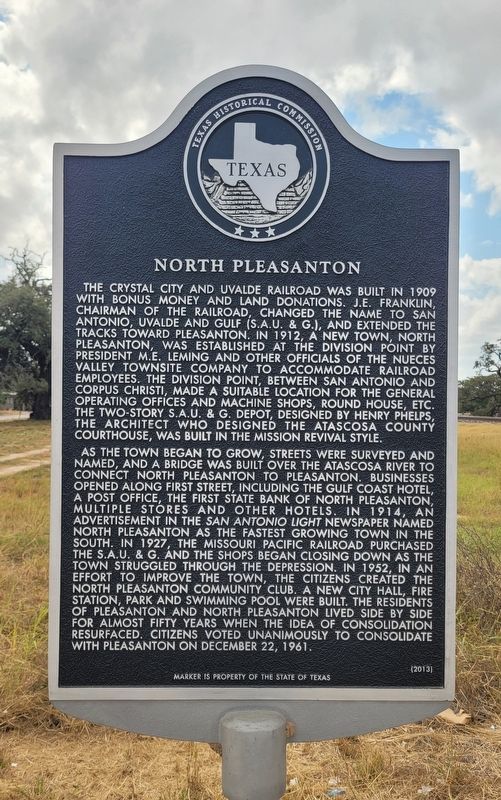 North Pleasanton Marker image. Click for full size.