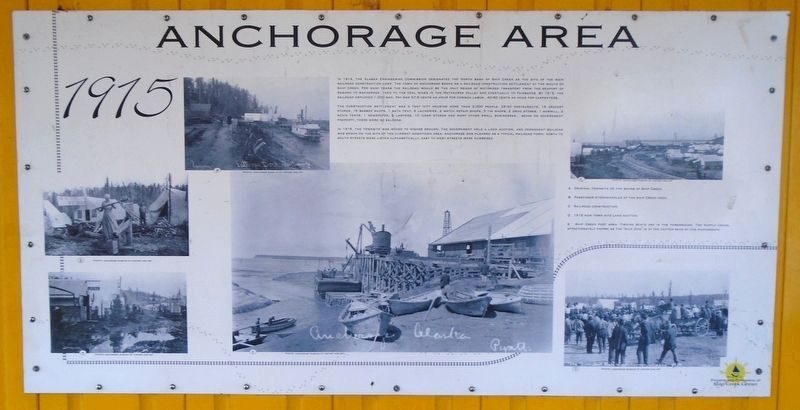 Anchorage Area <i>1915</i> Marker image. Click for full size.