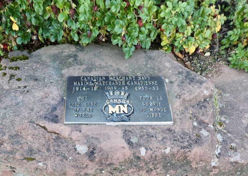 Canadian Merchant Navy Marker. Click for full size. Canadian Merchant Navy Marker image. Click for full size.