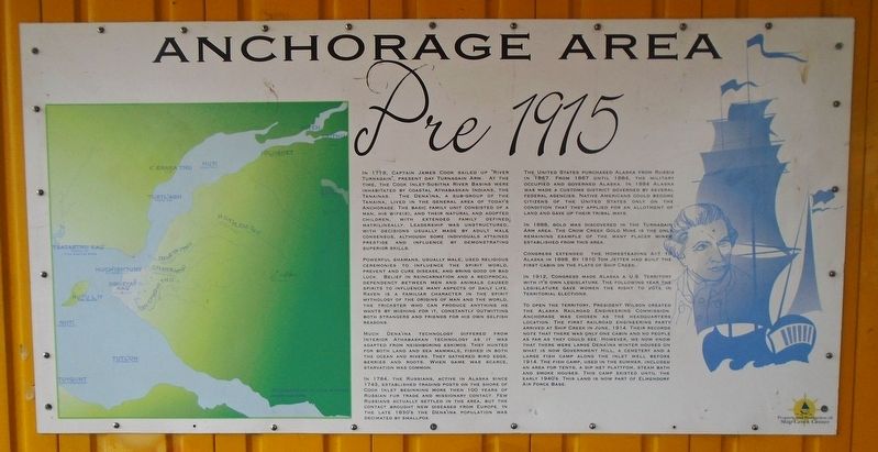 Anchorage Area <i>Pre 1915</i> Marker image. Click for full size.