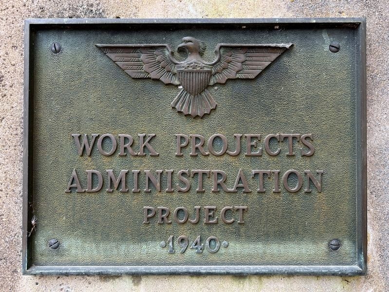 Barnhard School WPA Plaque. Click for full size. Barnhard School WPA Plaque image. Click for full size.