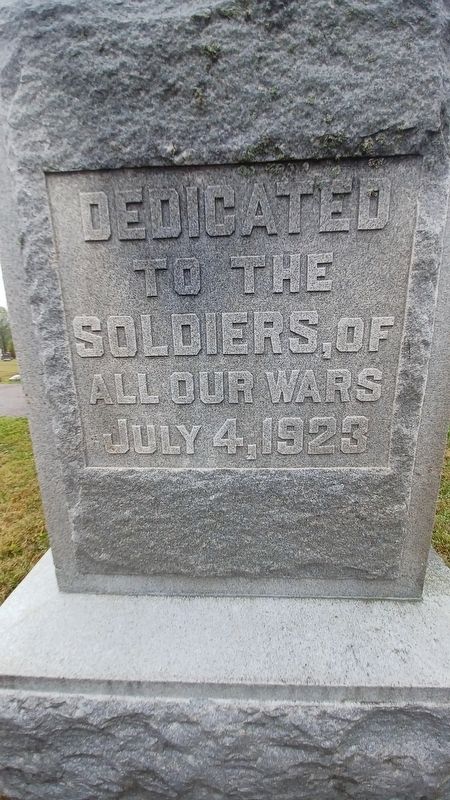 Dedicated To The Soldiers Marker image. Click for full size.