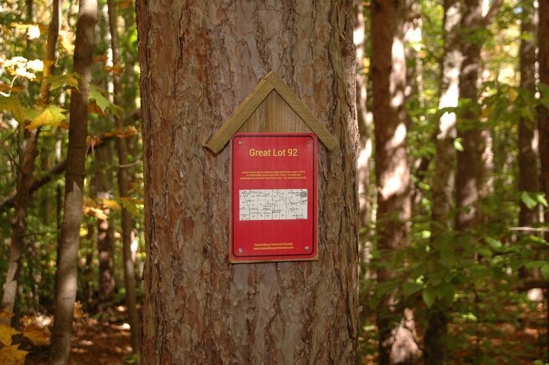Great Lot 92 Marker. Click for full size. Great Lot 92 Marker image. Click for full size.