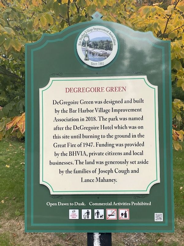 DeGregoire Green marker. Click for full size. DeGregoire Green marker image. Click for full size.