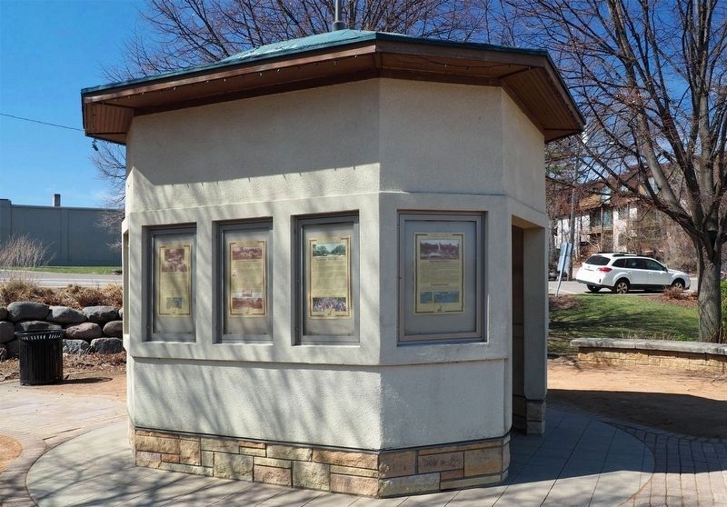 Big Island History Marker (right) on the kiosk at the Port of Excelsior image. Click for full size.