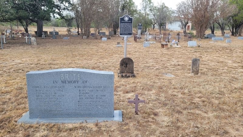 The Thomas Ransdell Brite Gravestone and Marker image. Click for full size.