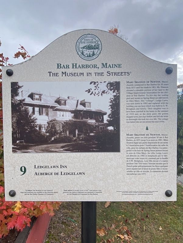 Ledgelawn Inn Marker image. Click for full size.