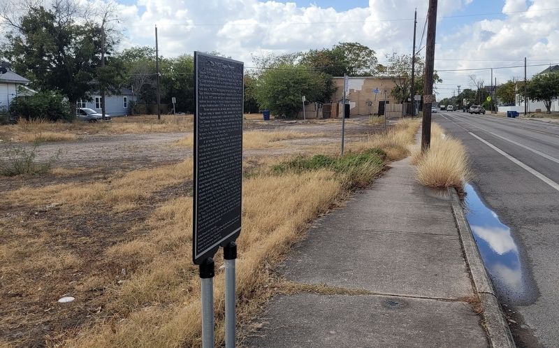 The view of the SNCC Legacy Project Marker along the street. Click for full size. The view of the SNCC Legacy Project Marker along the street image. Click for full size.