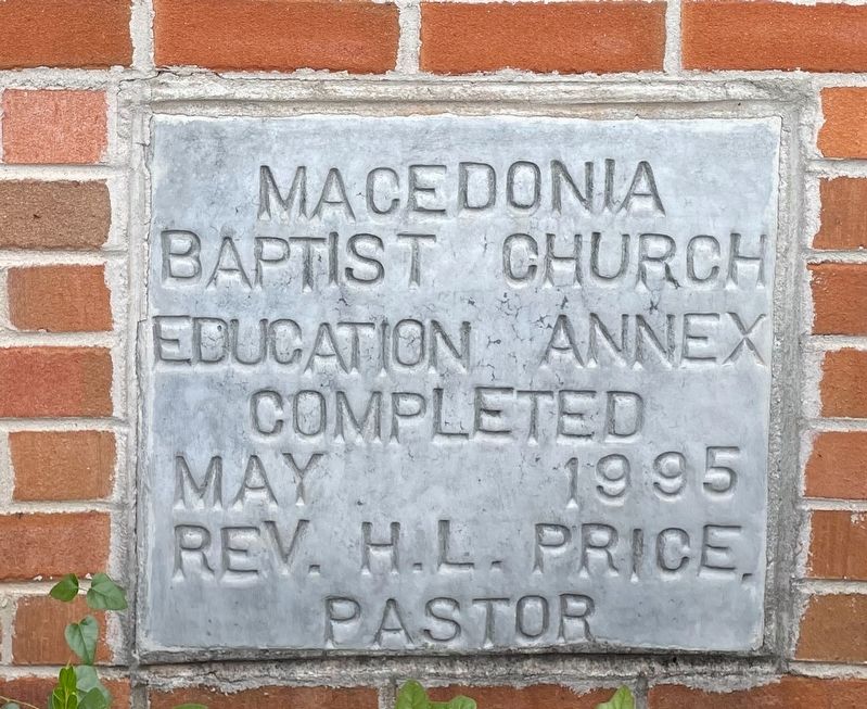 Harrison L. Price Educational Wing cornerstone.. Click for full size. Harrison L. Price Educational Wing cornerstone. image. Click for full size.
