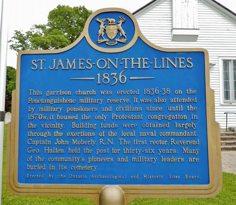 St. James-on-the-Lines Marker. Click for full size. St. James-on-the-Lines Marker image. Click for full size.