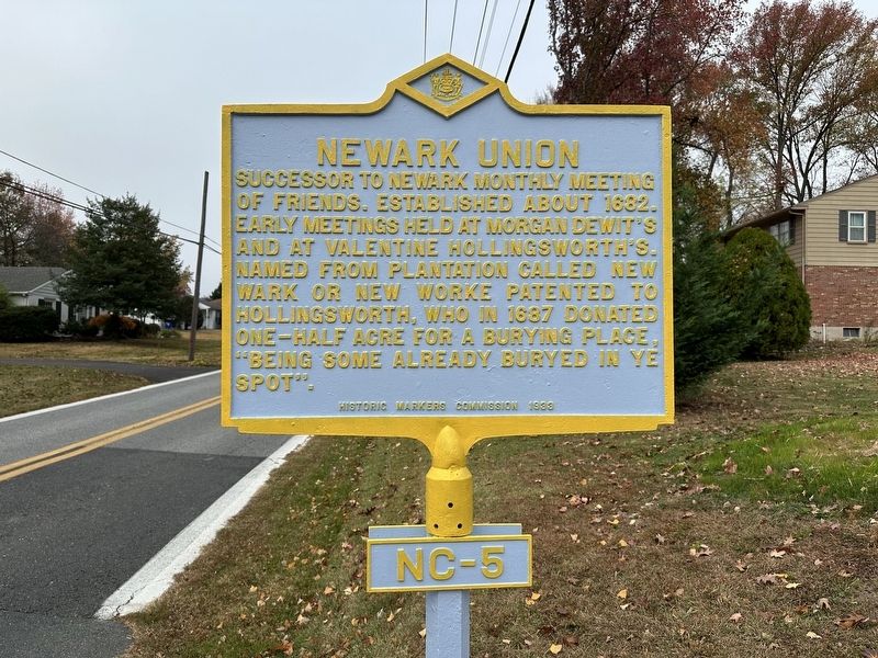 Newark Union Marker. Click for full size. Newark Union Marker image. Click for full size.