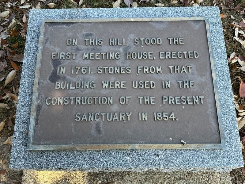 First Meeting House Marker image. Click for full size.
