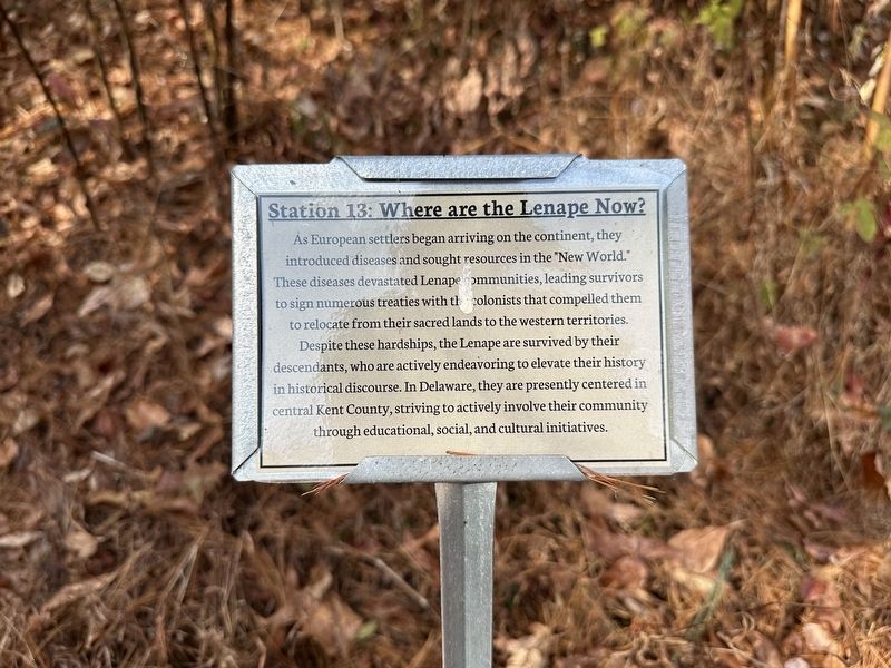 Where are the Lenape Now? Marker. Click for full size. Where are the Lenape Now? Marker image. Click for full size.