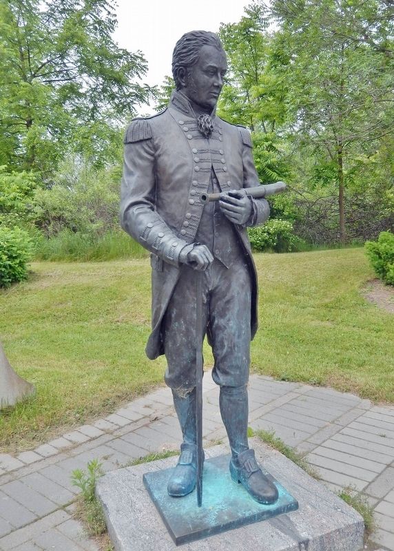 John Graves Simcoe sculpture. Click for full size. John Graves Simcoe sculpture image. Click for full size.