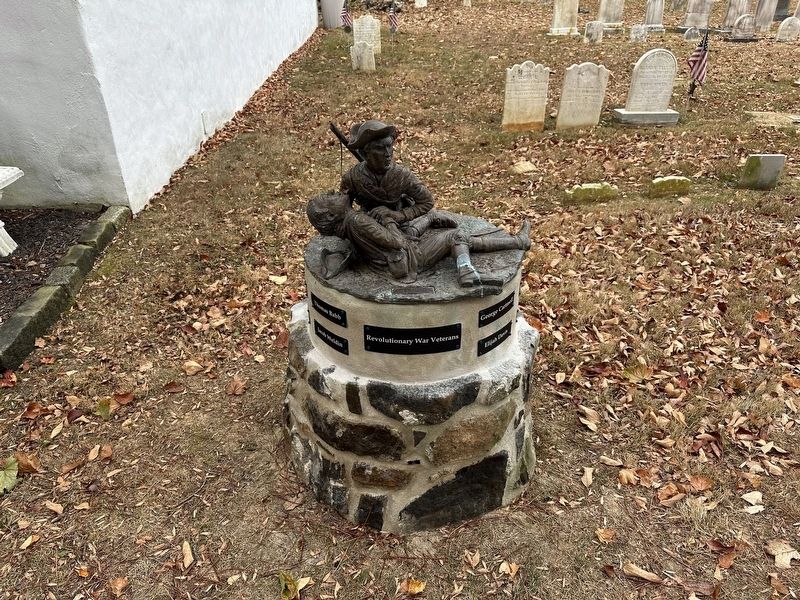 Revolutionary War Veterans Marker - wide view. Click for full size. Revolutionary War Veterans Marker - wide view image. Click for full size.