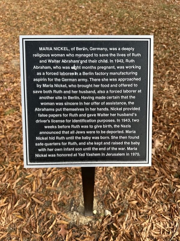 Maria Nickel Marker image. Click for full size.