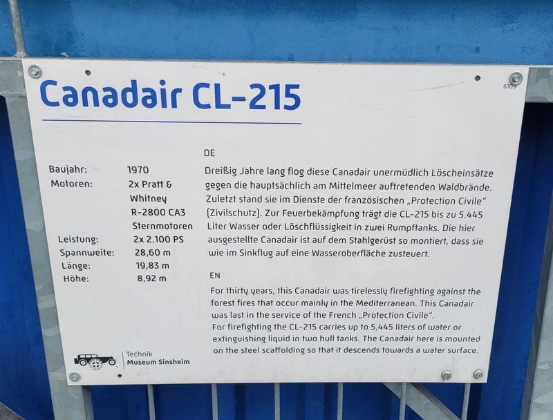 Canadair CL-215 Marker image. Click for full size.