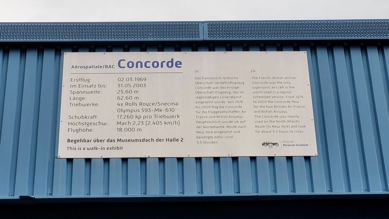 Aérospatiale/BAC Concorde Marker. Click for full size. Aérospatiale/BAC Concorde Marker image. Click for full size.