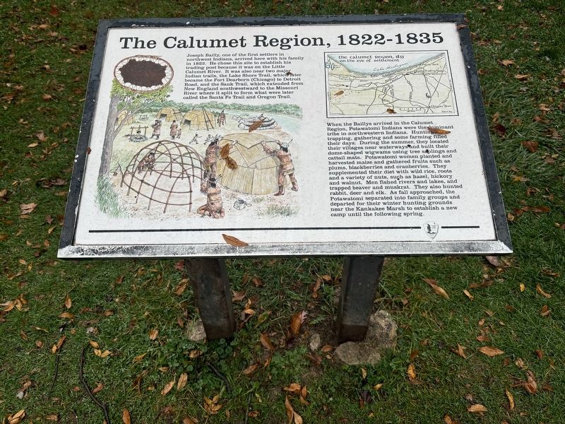 The Calumet Region, 1822-1835 Marker. Click for full size. The Calumet Region, 1822-1835 Marker image. Click for full size.