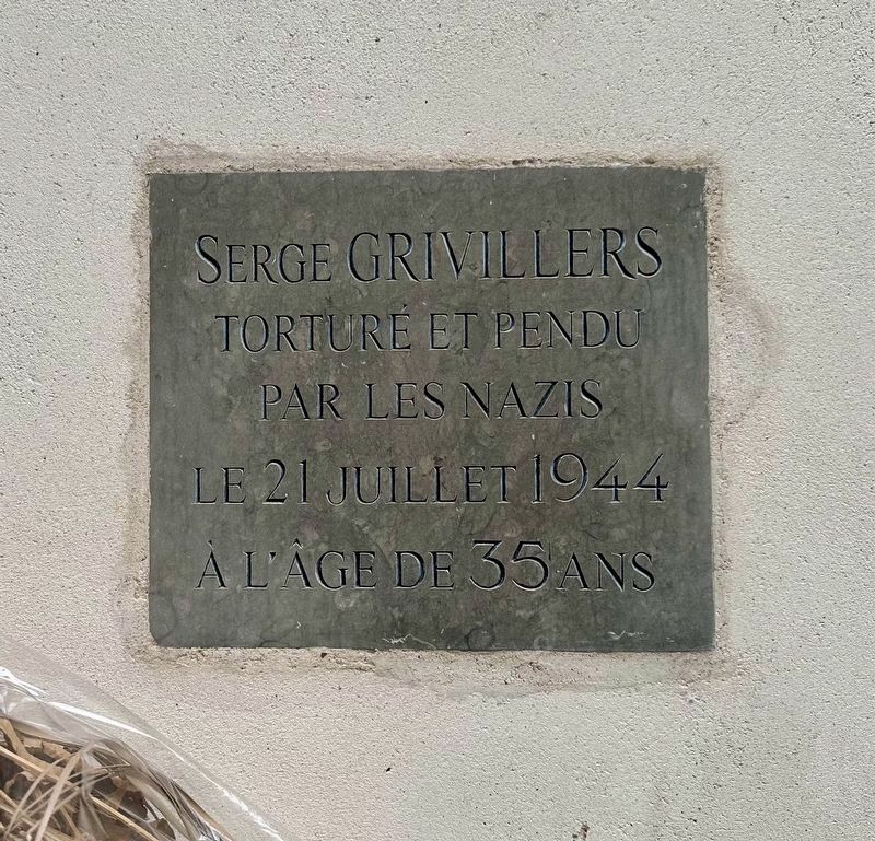 Serge Grivillers Marker. Click for full size. Serge Grivillers Marker image. Click for full size.