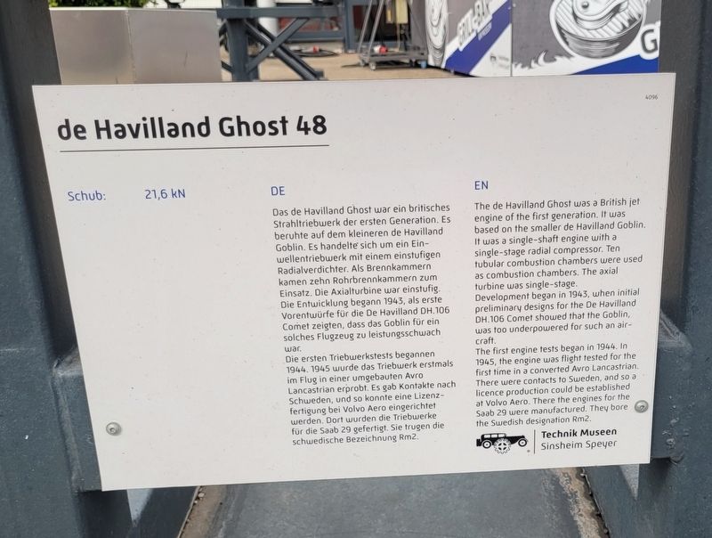 de Havilland Ghost 48 Marker. Click for full size. de Havilland Ghost 48 Marker image. Click for full size.