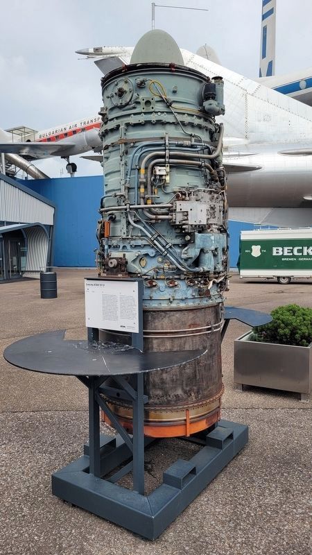 The Snecma ATAR 101 D engine and Marker. Click for full size. The Snecma ATAR 101 D engine and Marker image. Click for full size.