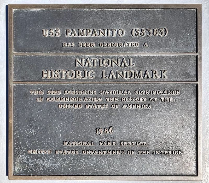 USS <i>Pampanito</i> Marker image. Click for full size.
