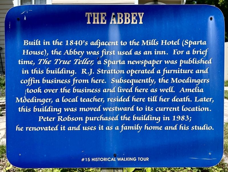 The Abbey Marker image. Click for full size.