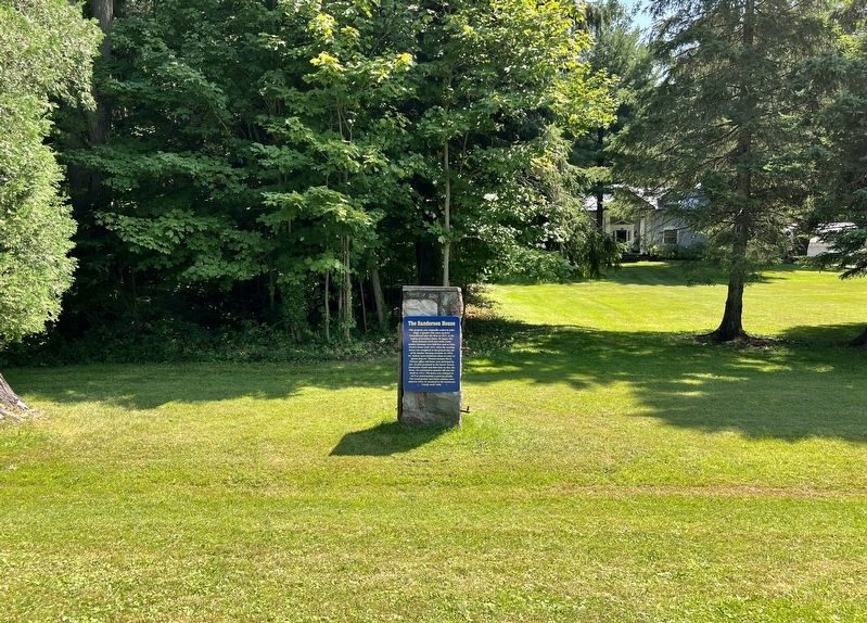 The Sanderson House Marker. Click for full size. The Sanderson House Marker image. Click for full size.
