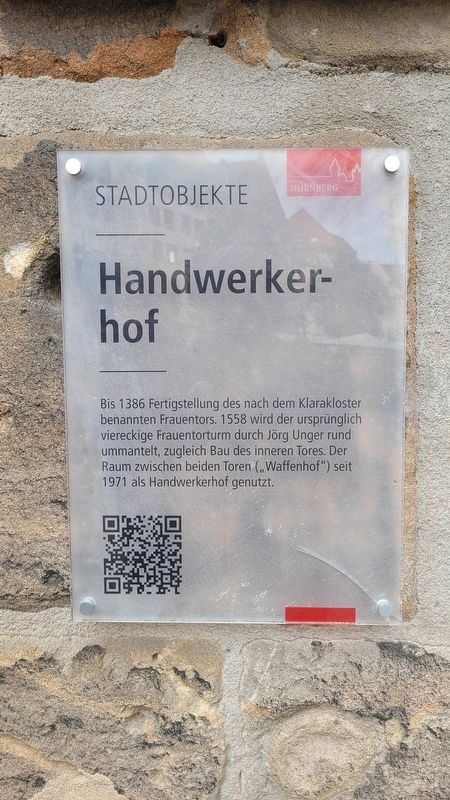 Handwerkerhof / Craftsmen's Courtyard Marker image. Click for full size.