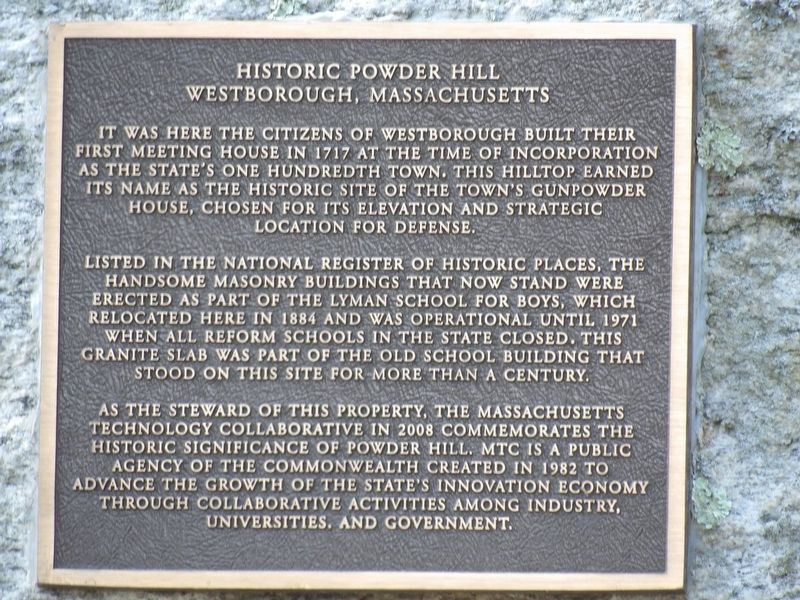 Historic Powder Hill Marker image. Click for full size.